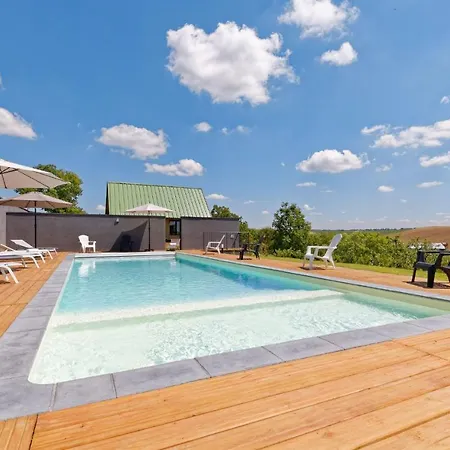 De Charme Climatise, Son Jacuzzi - Privatif Et La Piscine De La Maison Bleue Du Gers 4*