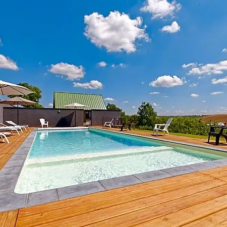 De Charme Climatise, Son Jacuzzi - Privatif Et La Piscine De La Maison Bleue Du Gers Frühstückspension