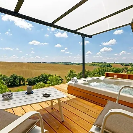 De Charme Climatise, Son Jacuzzi - Privatif Et La Piscine De La Maison Bleue Du Gers Frühstückspension